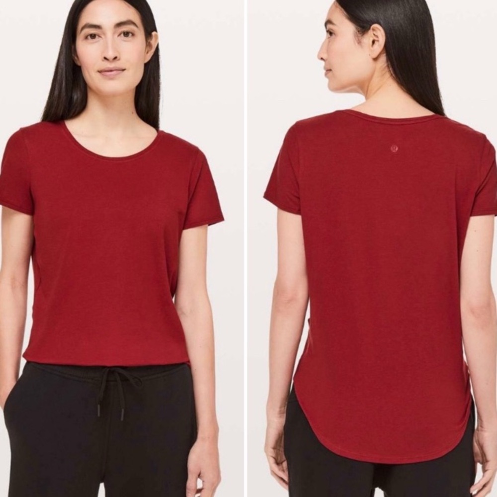 Lululemon🍋Love Crew❤️Deep red